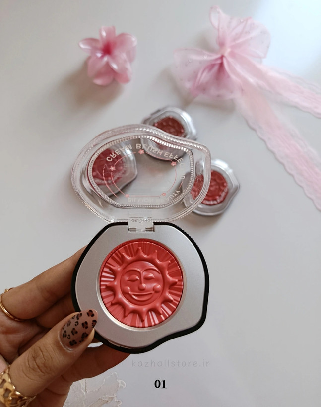 رژگونه و رژلب کرمی