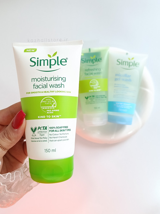 ژل شستشوی صورت سیمپل مدل Moisturizing